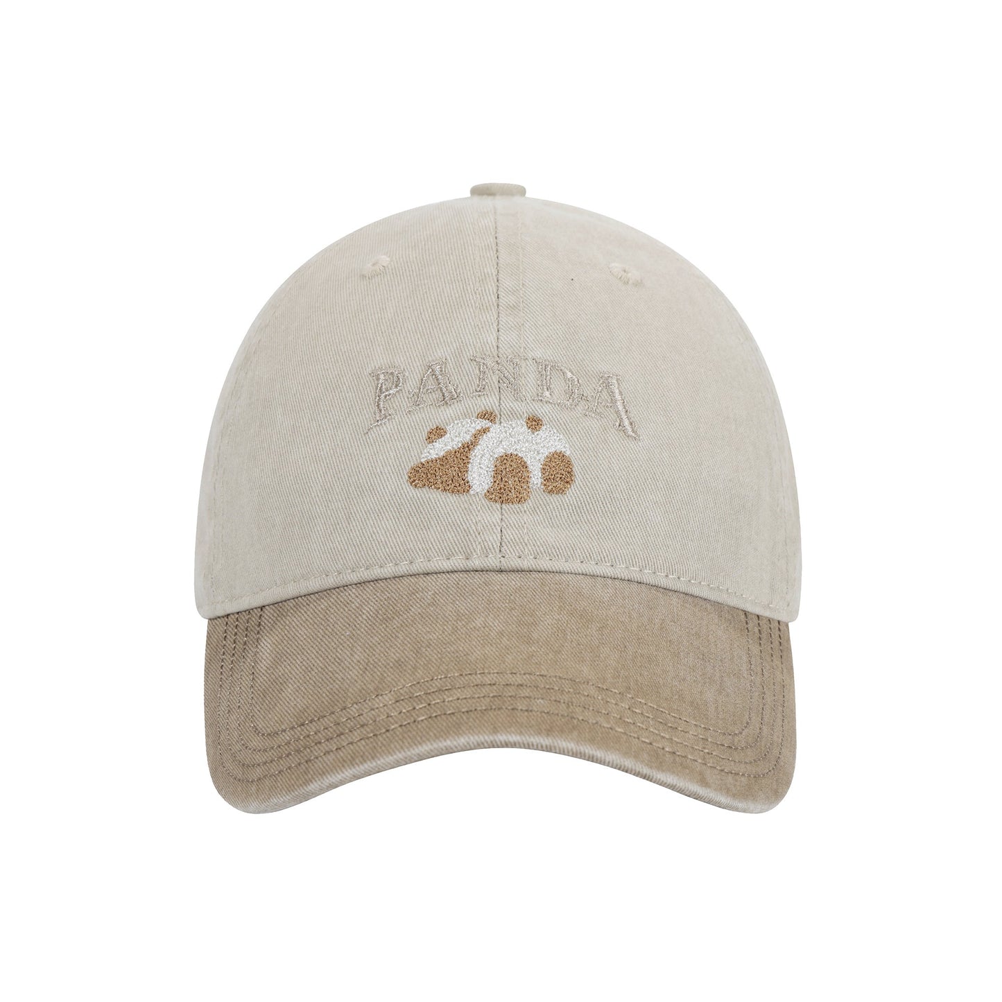 Light Khaki Panda Baseball Cap
