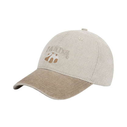 Light Khaki Panda Baseball Cap